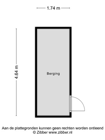 Floorplan - Kerkewijk 74D, 3904 JE Veenendaal