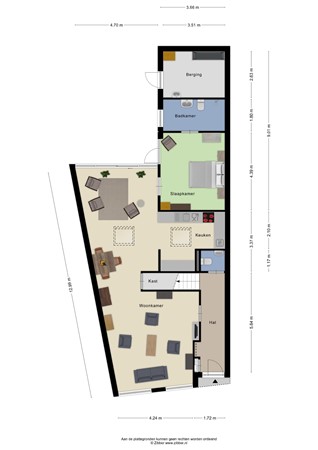Floorplan - Rhenendael 143, 3911 RM Rhenen