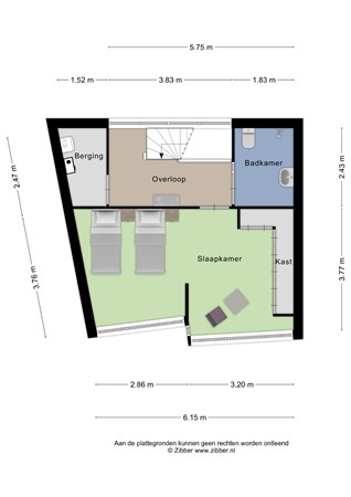 Floorplan - Rhenendael 143, 3911 RM Rhenen