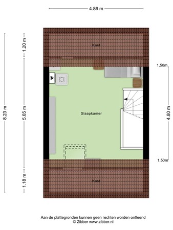 Floorplan - Zanglijster 60, 3911 ES Rhenen