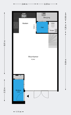 Floorplan - H.F. Wakemanstraat 4, 3905 MT Veenendaal