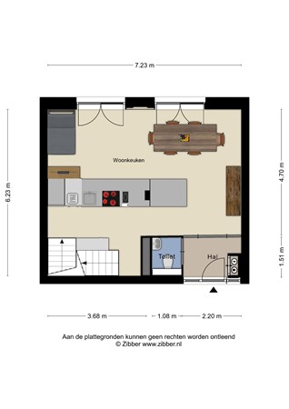 Floorplan - Van Deventerstraat 29, 3911 KH Rhenen