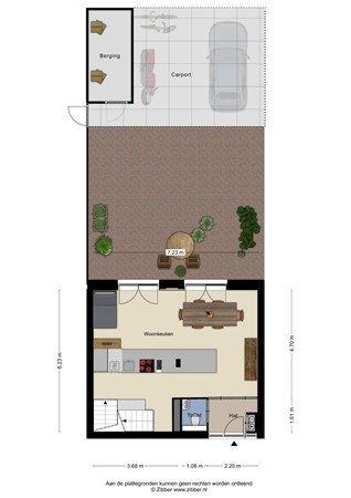 Floorplan - Van Deventerstraat 29, 3911 KH Rhenen