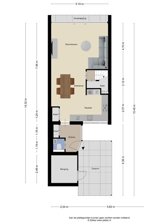 Floorplan - Vijverberg 22, 3911 JP Rhenen