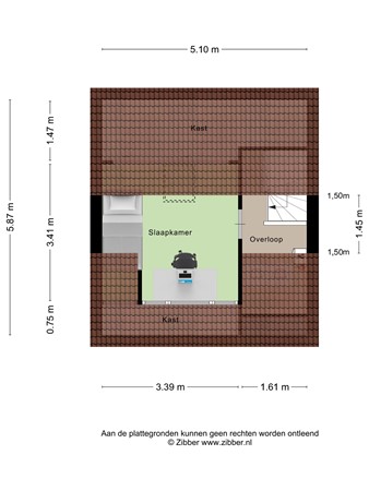 Floorplan - Vijverberg 22, 3911 JP Rhenen