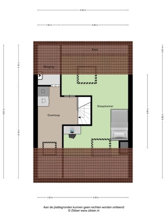 Floorplan - Dissel 48, 3902 GM Veenendaal