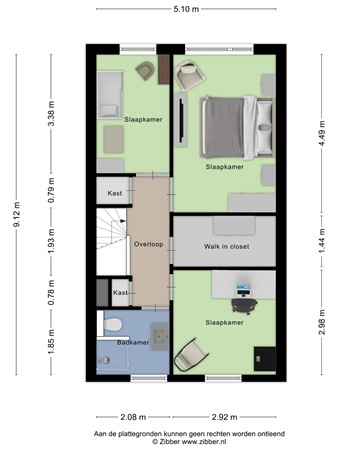 Floorplan - Atalantapark 16, 3905 KG Veenendaal