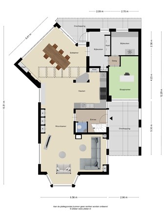 Floorplan - Krouwellaan 5, 3905 JX Veenendaal