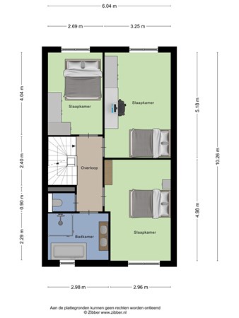 Floorplan - Krijthehof 32, 6709 TZ Wageningen