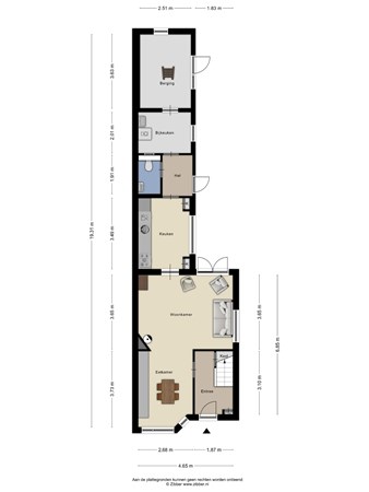 Floorplan - Bilderdijkstraat 17, 3904 HK Veenendaal