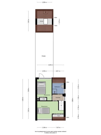 Floorplan - Bilderdijkstraat 17, 3904 HK Veenendaal