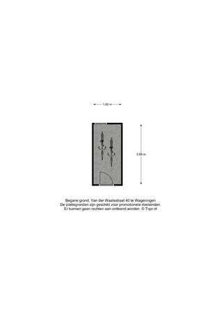 Floorplan - Van der Waalsstraat 40II, 6706 JR Wageningen