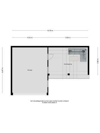 Floorplan - Kerkewijk 198, 3904 JK Veenendaal