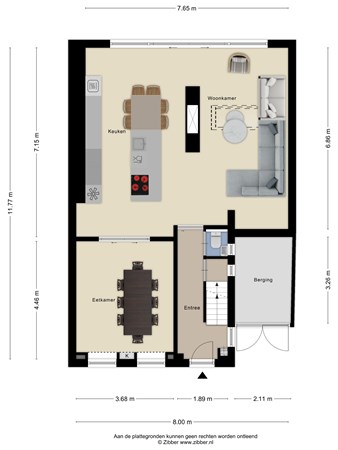 Floorplan - Stationsweg 12, 3911 AM Rhenen