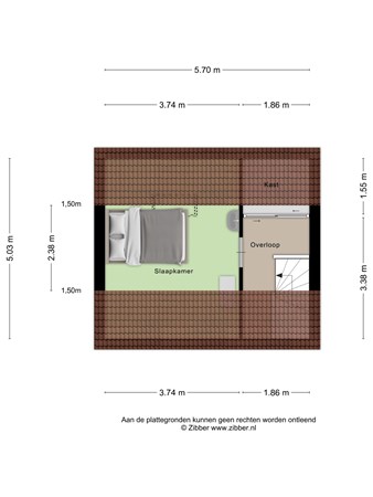 Floorplan - Stationsweg 12, 3911 AM Rhenen