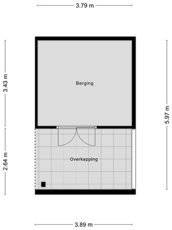 Floorplan - Tweespan 64, 3902 GH Veenendaal