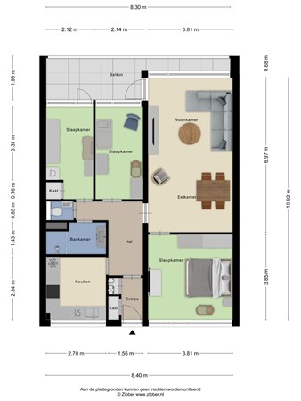 Floorplan - Zuiderkruis 604, 3902 XT Veenendaal