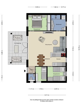 Floorplan - Nieuwe Veenendaalseweg 229A2, 3911 MJ Rhenen