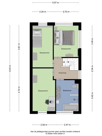 Floorplan - Aardbeivlinderstraat 5, 3905 KH Veenendaal