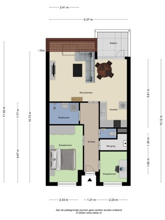 Floorplan - Plantsoenstraat 31, 3911 KA Rhenen