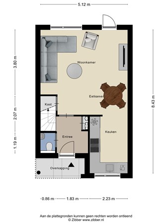 Floorplan - Veldmuislaan 7, 3903 CM Veenendaal