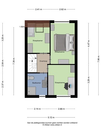 Floorplan - Veldmuislaan 7, 3903 CM Veenendaal