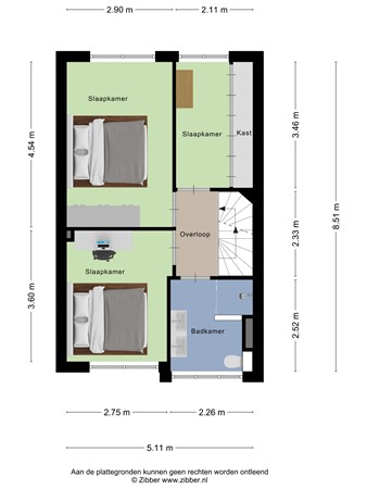 Floorplan - Jac.P. Thijsselaan 6, 3903 EE Veenendaal