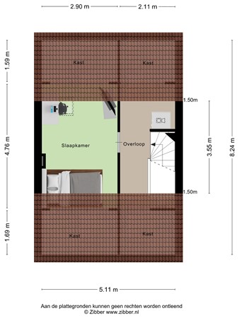 Floorplan - Jac.P. Thijsselaan 6, 3903 EE Veenendaal