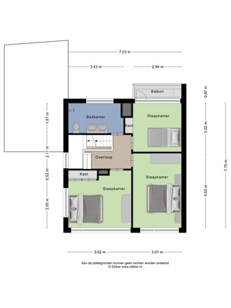 Floorplan - Leeuwenstraat 2, 6871 BX Renkum