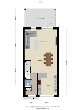 Floorplan - Hensenhof 3, 3907 JN Veenendaal