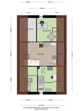 Floorplan - Viergeverstraat 1D, 4043 GC Opheusden