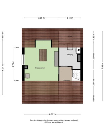 Floorplan - Domineesbergweg 95, 3911 WN Rhenen