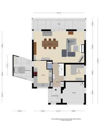 Floorplan - De Helling 7, 3911 VB Rhenen