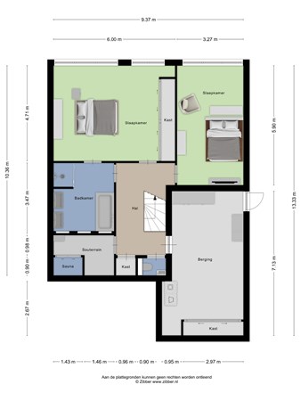 Floorplan - De Helling 7, 3911 VB Rhenen