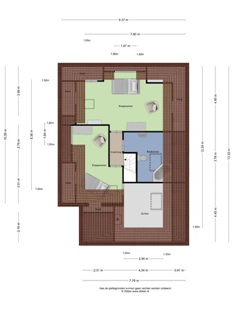 Floorplan - De Helling 7, 3911 VB Rhenen