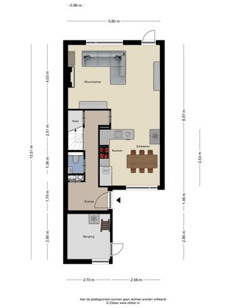 Floorplan - Linge 36, 3904 NB Veenendaal