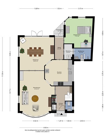 Floorplan - Stadhouderslaan 121, 3905 HC Veenendaal