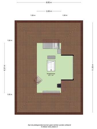 Floorplan - Stadhouderslaan 121, 3905 HC Veenendaal