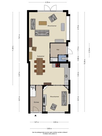 Floorplan - Arnhemseweg 31, 3832 GH Leusden