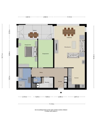 Floorplan - Paddestoelenlaan 16, 3903 GG Veenendaal