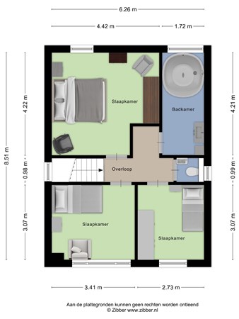 Floorplan - De Hofstede 36, 4033 BV Lienden