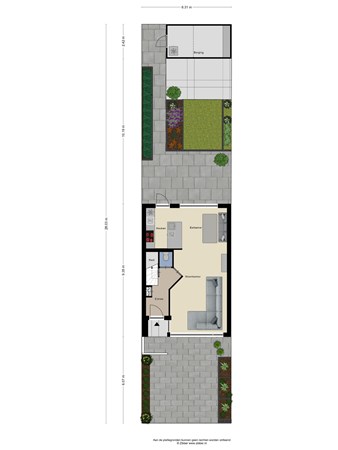 Floorplan - Kantmos 44, 3904 JZ Veenendaal