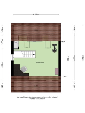 Floorplan - Zijlstrastraat 7, 4043 GL Opheusden