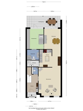 Floorplan - Rhenendael 169, 3911 RM Rhenen