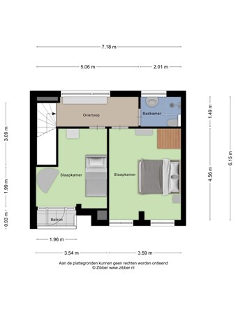 Floorplan - Rhenendael 169, 3911 RM Rhenen