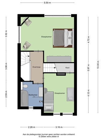 Floorplan - Spitsbergenweg 23, 3902 HM Veenendaal