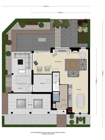 Floorplan - Spitsbergenweg 23, 3902 HM Veenendaal