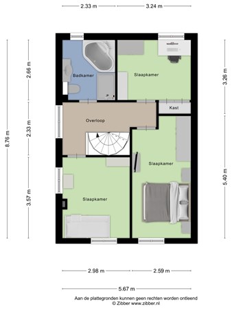 Floorplan - Wichmanlaan 58, 4033 HH Lienden