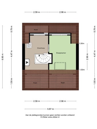 Floorplan - Wichmanlaan 58, 4033 HH Lienden