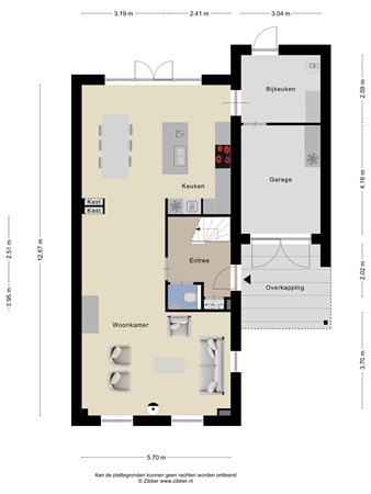 Floorplan - Veenraden 5, 3907 HA Veenendaal